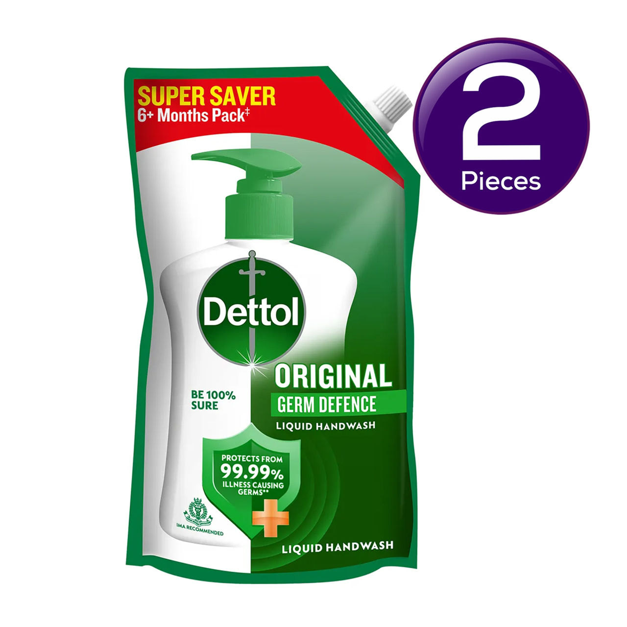 Dettol Original Hand Wash Refill| 99.99% Germ Protection Combo
