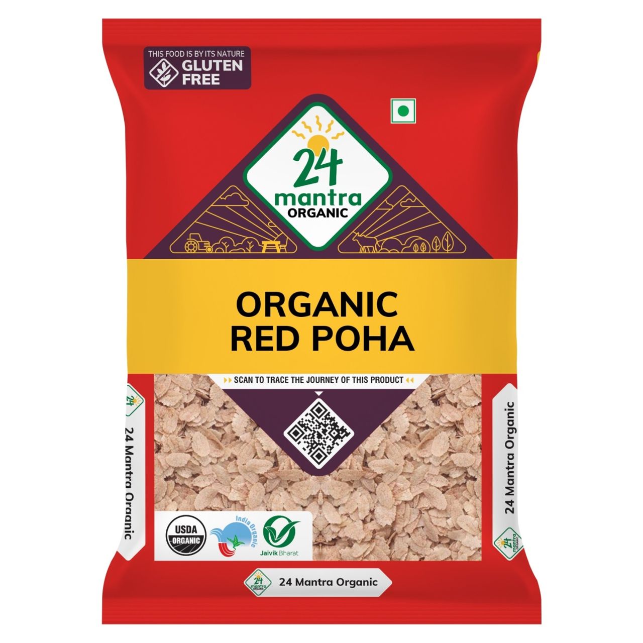 24 Mantra Organic Red Poha