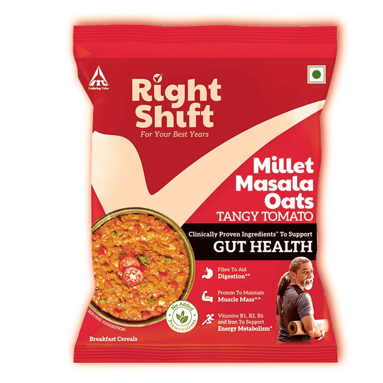 Right Shift Masala Oats, Tomato & Millets | High Protein & Fibre | No preservatives
