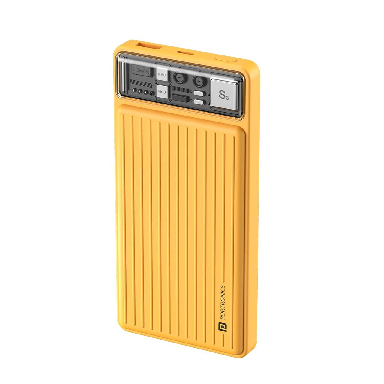 Portronics Luxcell 10000 Mah 22.5W Fast Charging Power Bank - Yellow