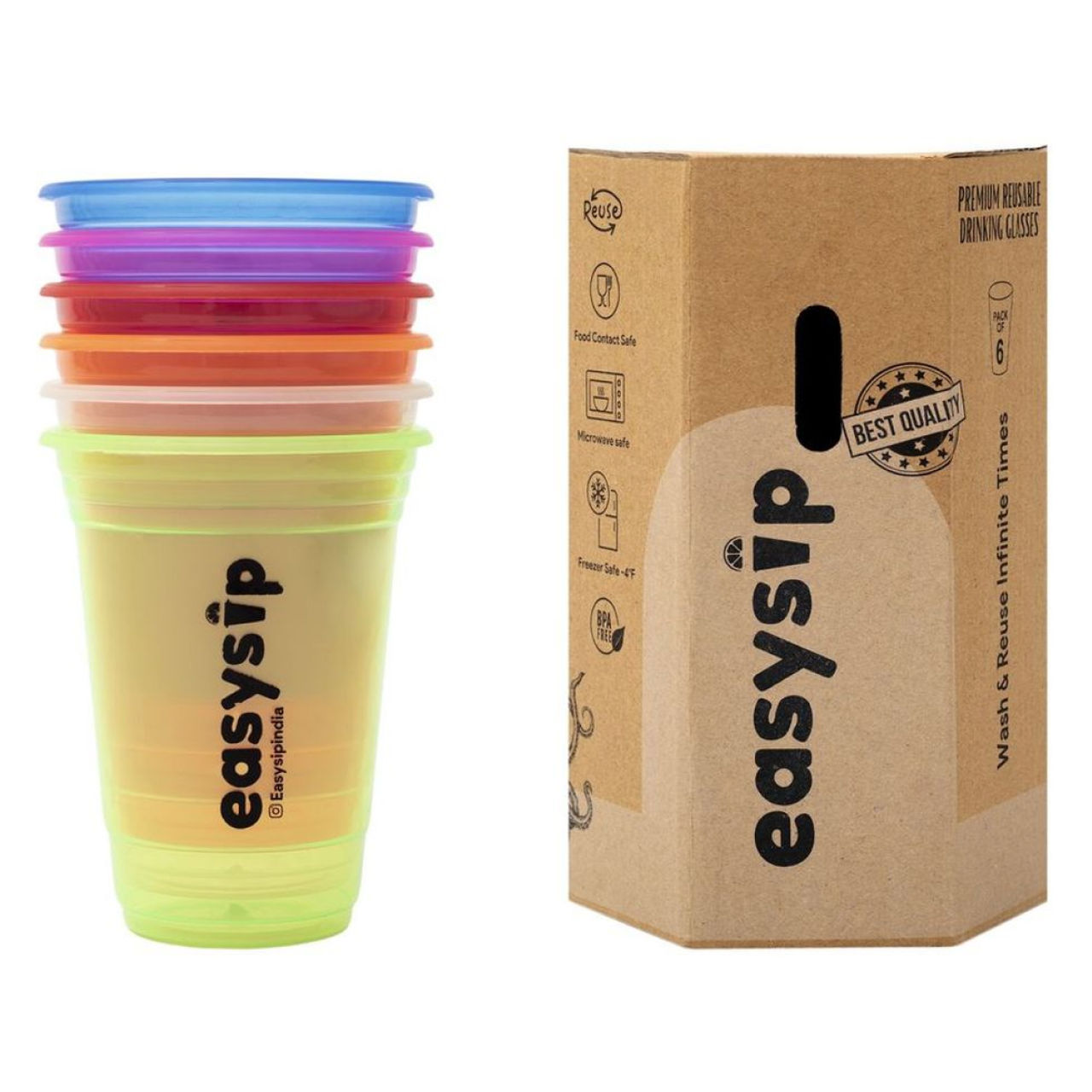 Reusable Party Glass (Set Of 6)