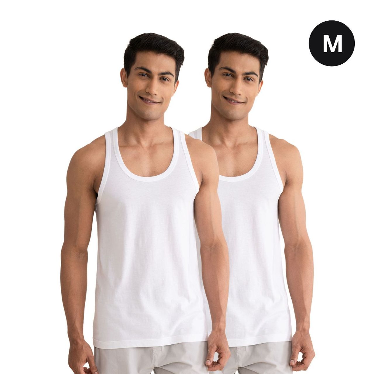 DaMENSCH Men's Vest | Neo-Cotton | Antibacterial Freshness - M