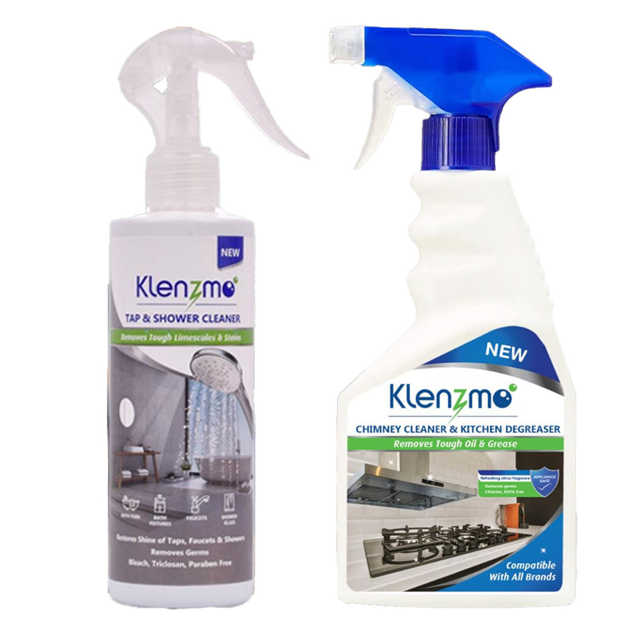 Klenzmo Chimney Cleaner And Kitchen Degreaser (400ml) & Klenzmo Tap Cleaner (270ml) Combo
