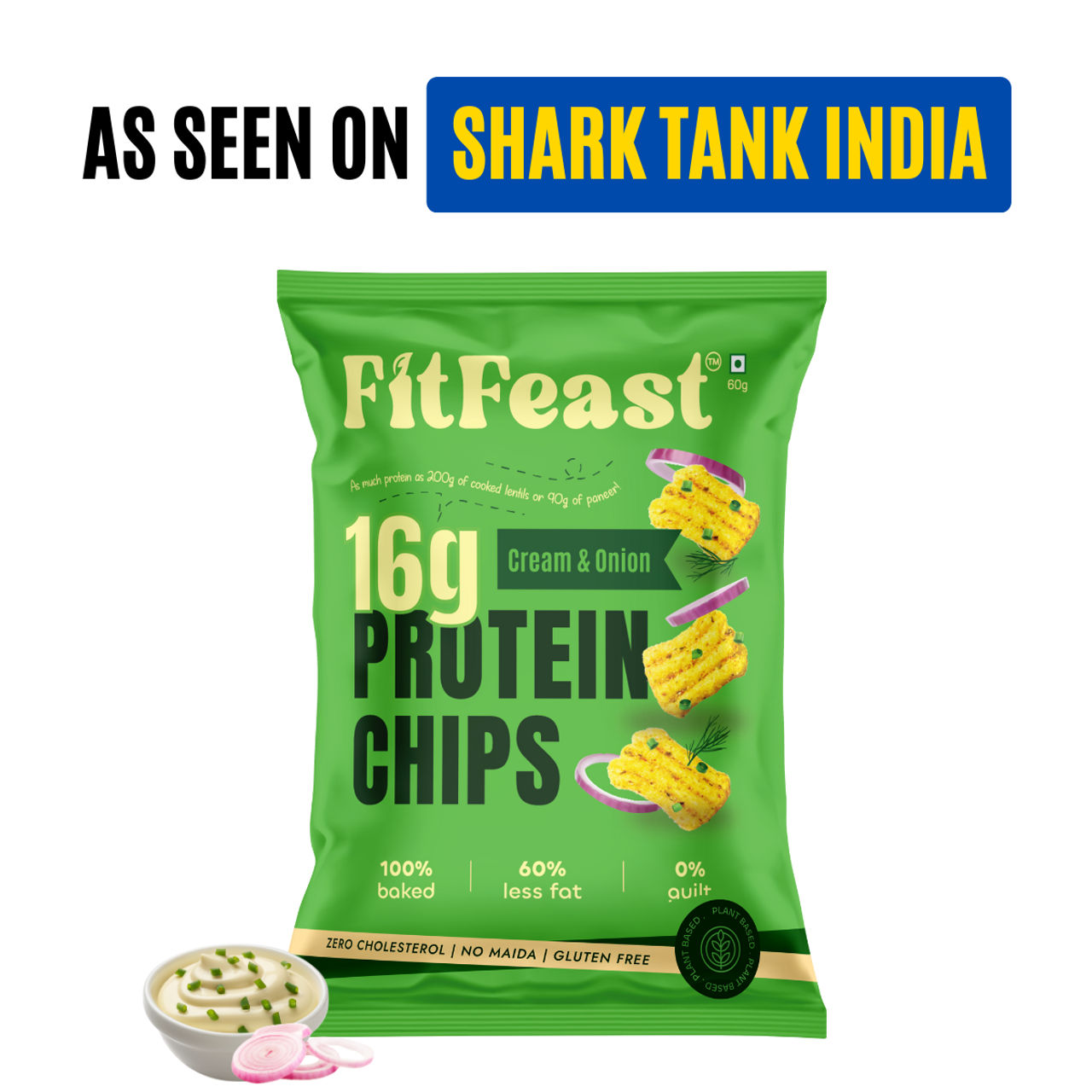 Fitfeast Protein Chips Cream Onion