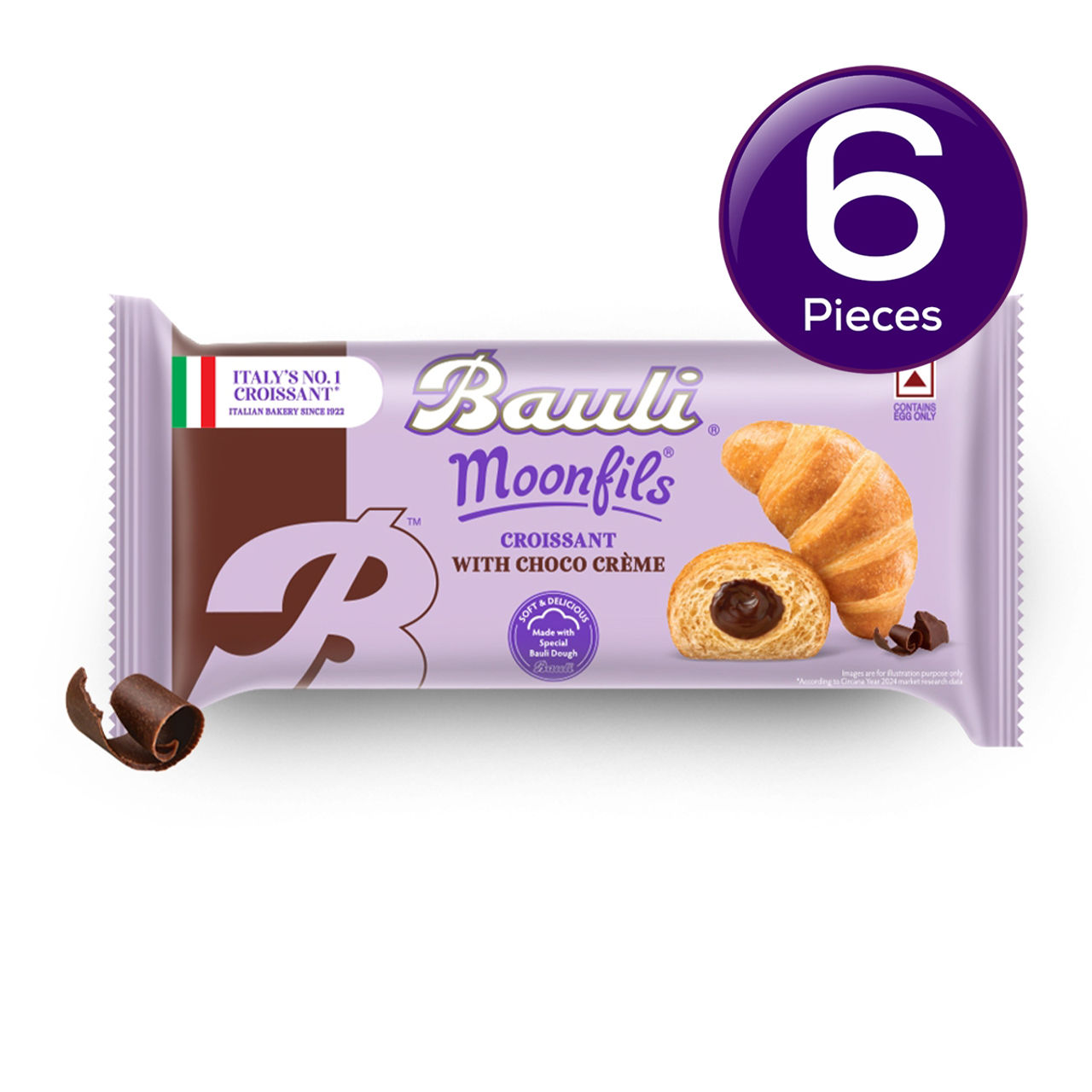 Bauli Moonfils Croissants Choco Cream (Egg) 50 g Combo