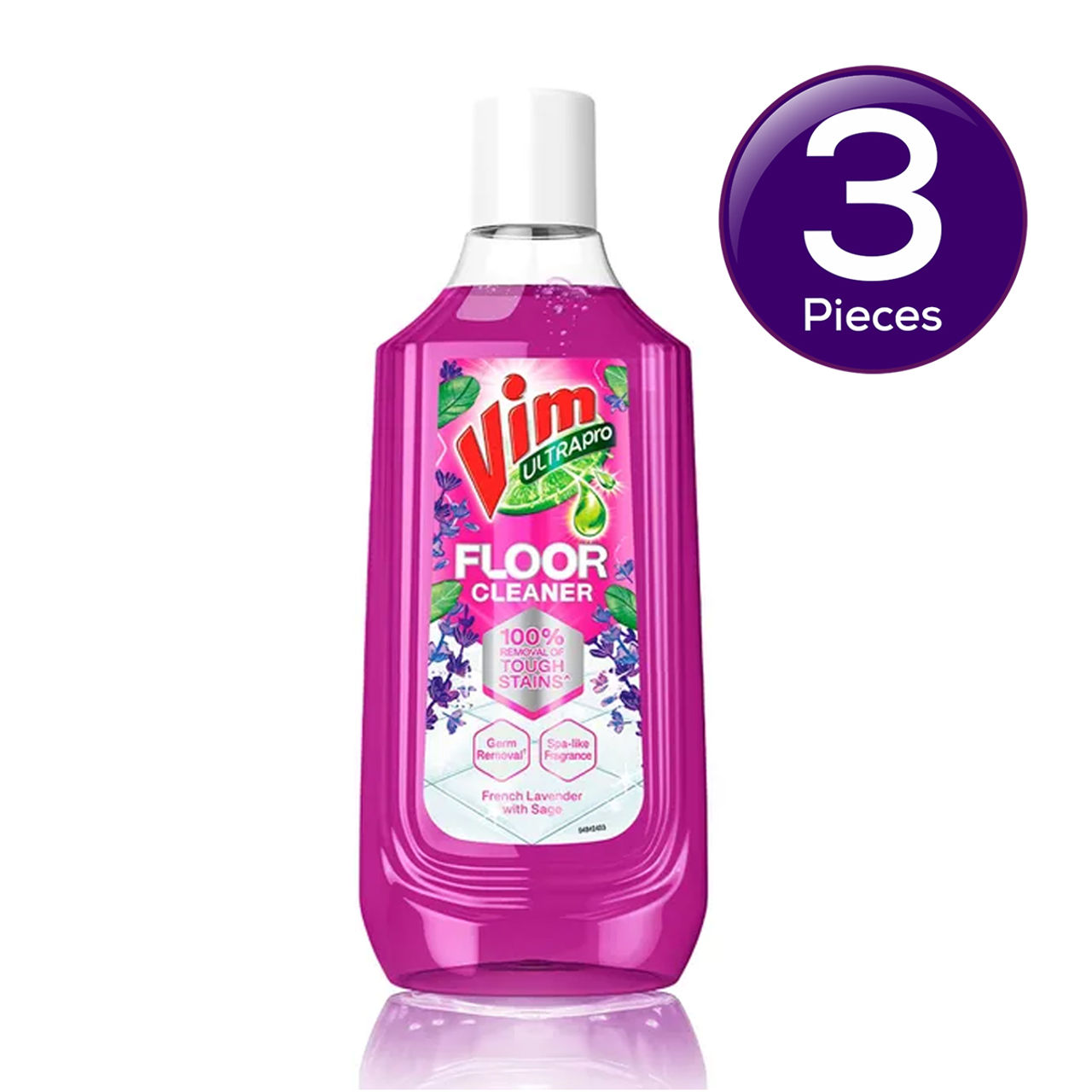 Vim French Lavender With Sage Floor Cleaner 1 l X 3 Combo
