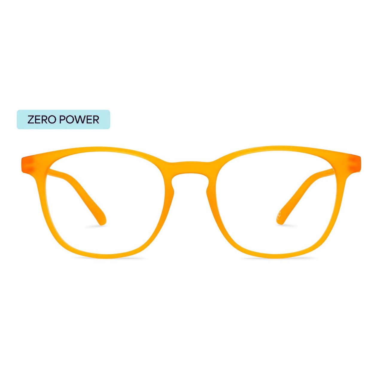 Lenskart Hustlr Unisex Solid Plastic Computer Glasses | Amber - L