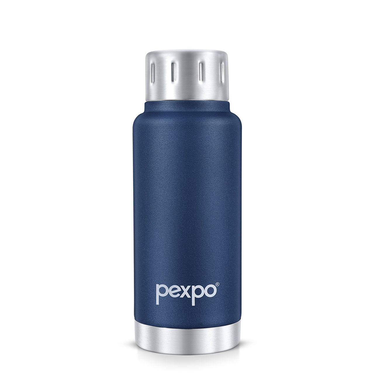 Pexpo Cameo Hot & Cold Stainless Steel Water Bottle - 300 ml | Denim Blue