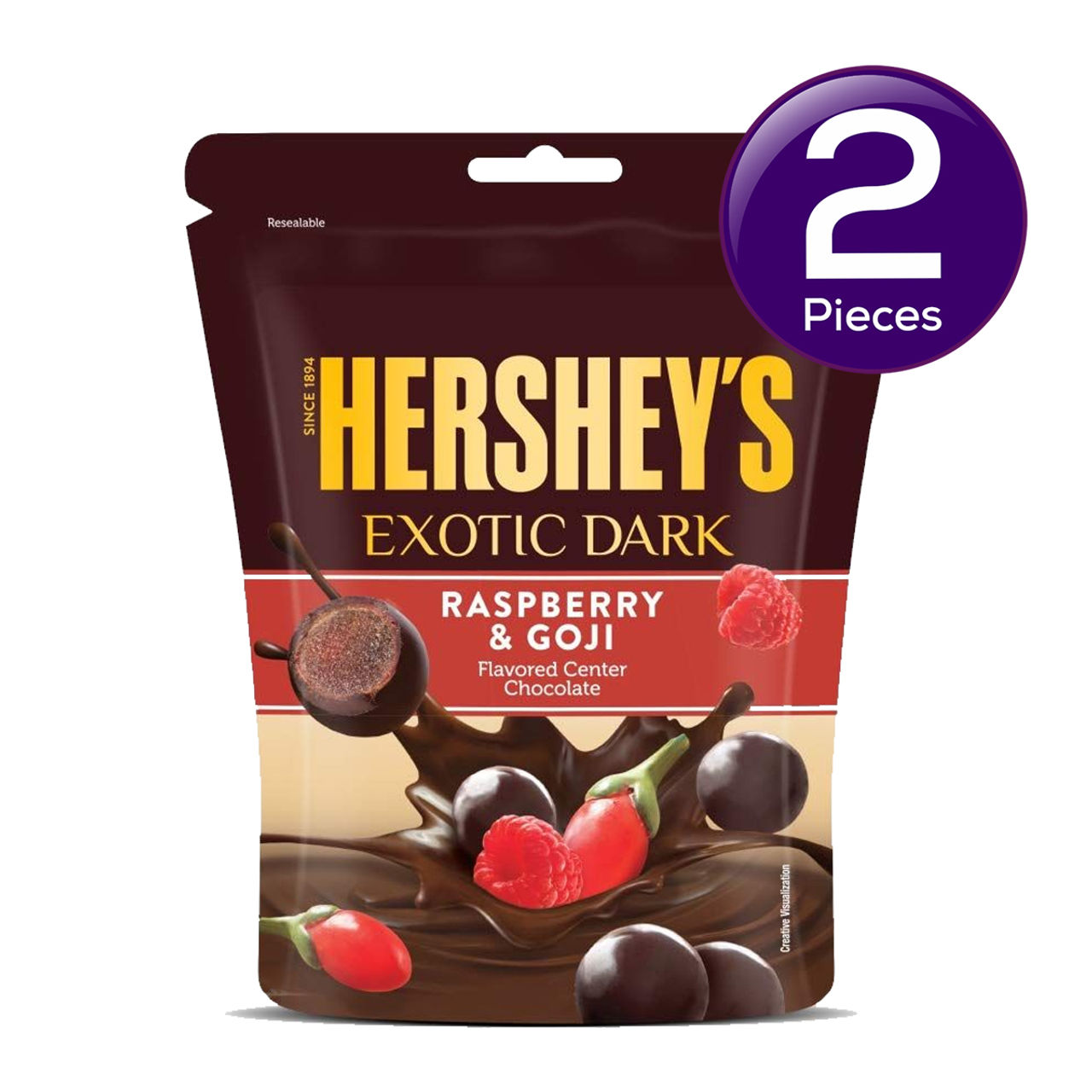 Hershey'S Exotic Raspberry & Goji Dark Chocolate Share Bag Combo