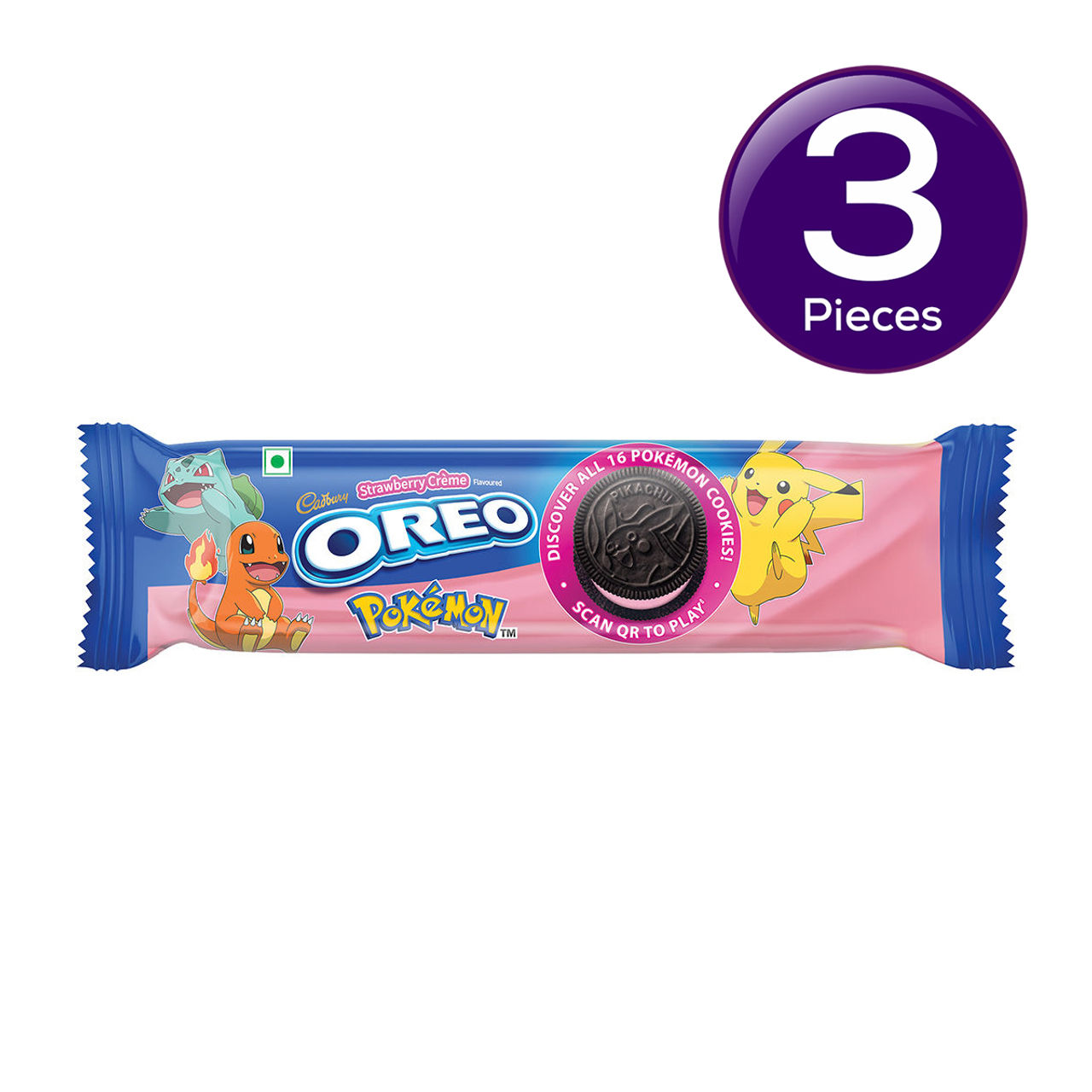 Cadbury Oreo Strawberry Flavour Cream Sandwich Biscuit 108.55 g Combo