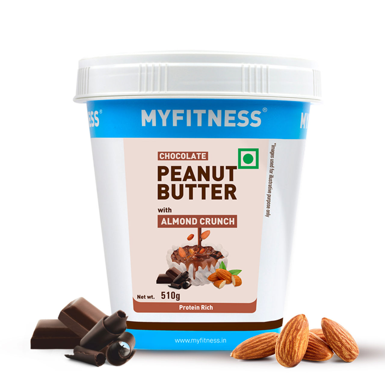 MyFitness Chocolate Peanut Butter with Almond Crunch | High Protein