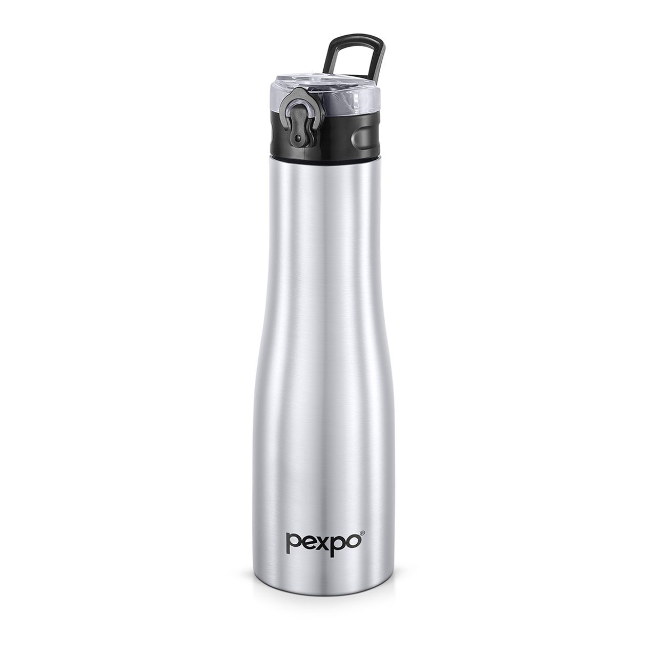 Pexpo Monaco Stainless Steel Fridge Cooling/Sports Sipper Water Bottle - 1 L | Silver