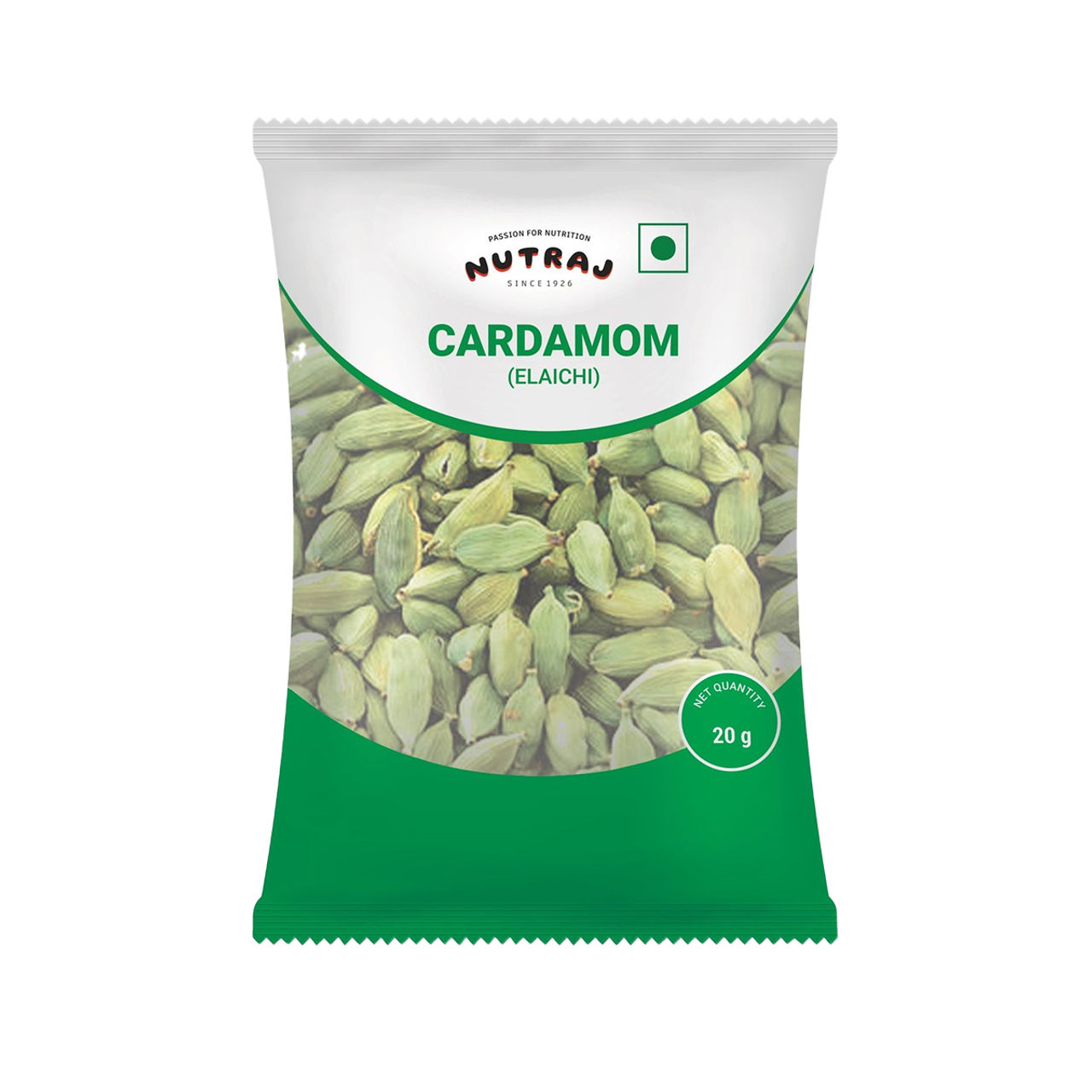 Nutraj Classic Green Cardamom (Elaichi) - Pouch