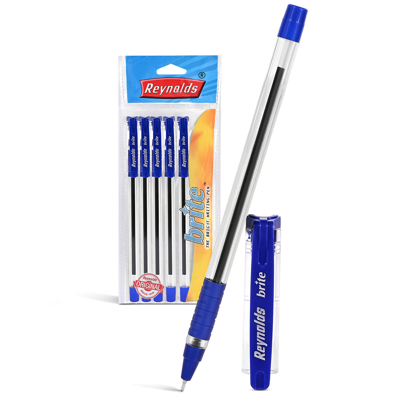 Reynolds Brite Ball Pen Set (5 Blue Pens)
