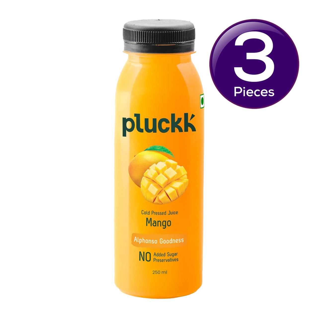 Pluckk Fresh Mango Fruit Juice 250 ml X 3 Combo