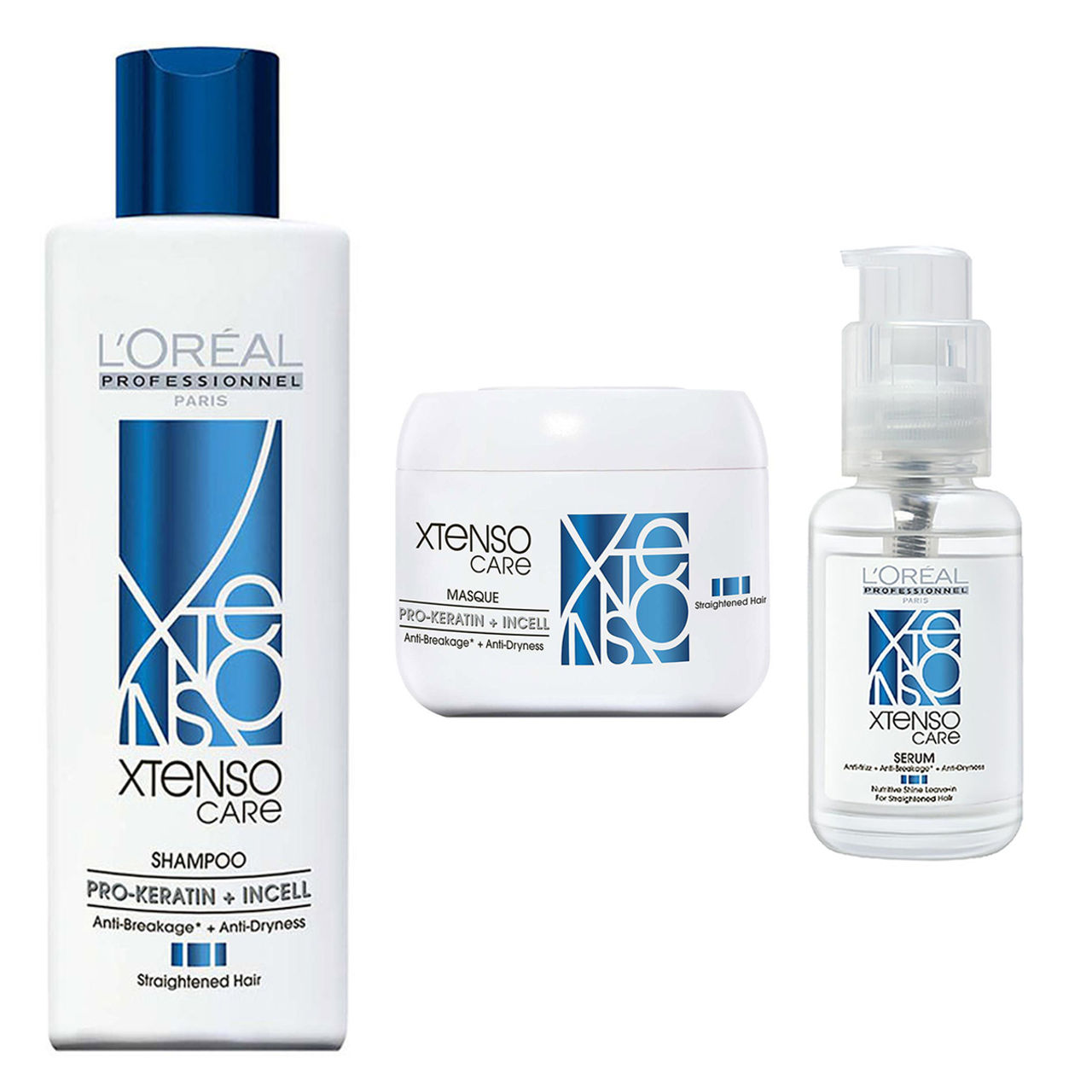 LP Xtenso Care Shampoo(250ml), LP Xtenso Care Mask(196ml) & LP Xtenso Care Serum(50ml) () Combo