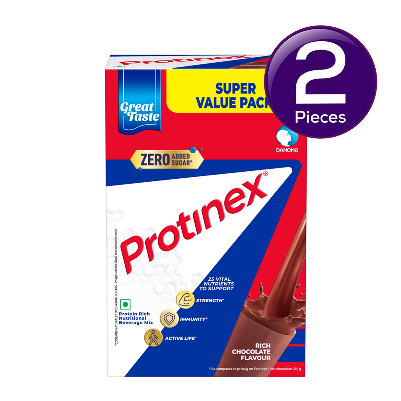 Protinex Health And Nutritional Protein Drink Mix For Adults, Rich Chocolate Flavor 1 kg X 2 Combo