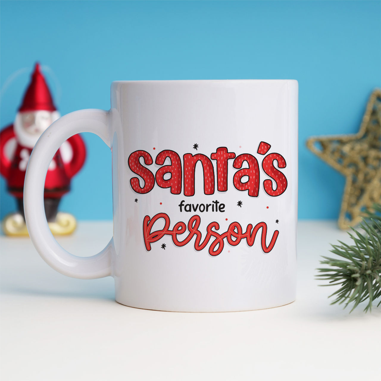 Oye Happy Santa's Fav Person Mug