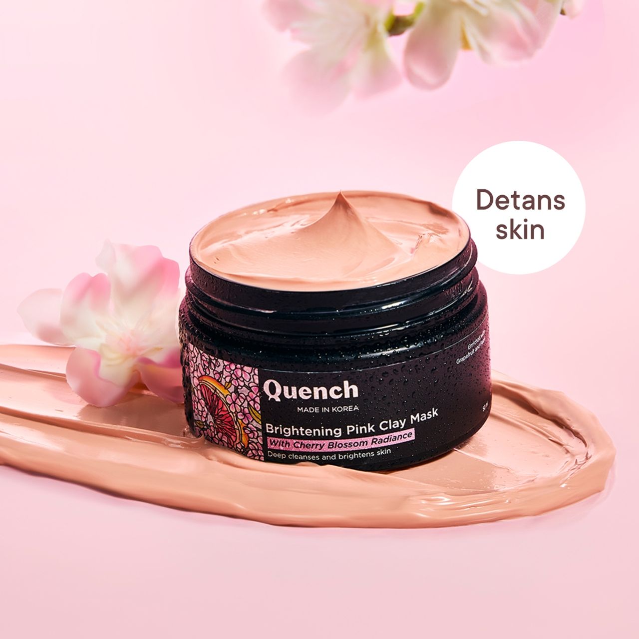 Quench Mon Cherry Brightening Pink Clay Mask