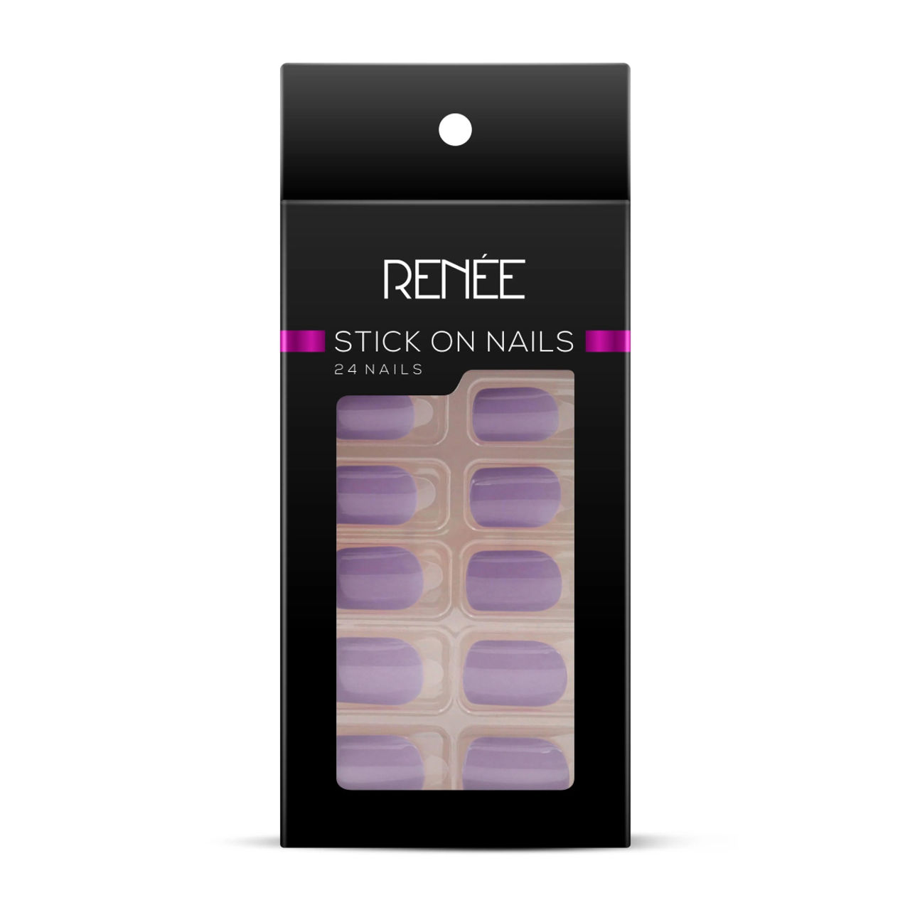 Renee Stick On Nails Bn 08| 24 Reusable Artificial Fake Nail Set