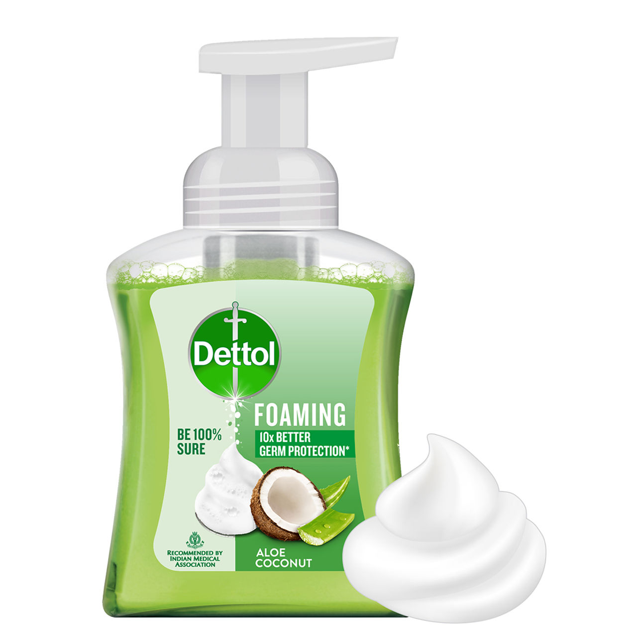 Dettol Aloe Coconut Foaming Hand Wash | Moisturizing Foam | Handwash Pump