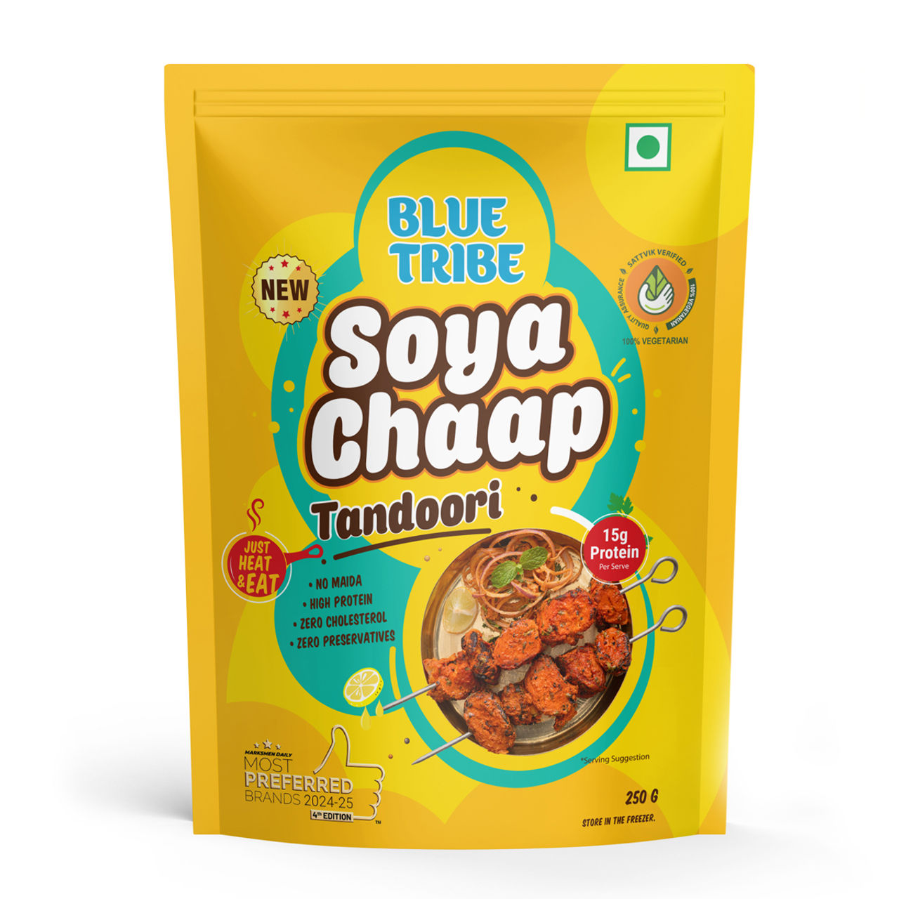 Blue Tribe Foods Ready To Eat Tandoori Soya Chaap