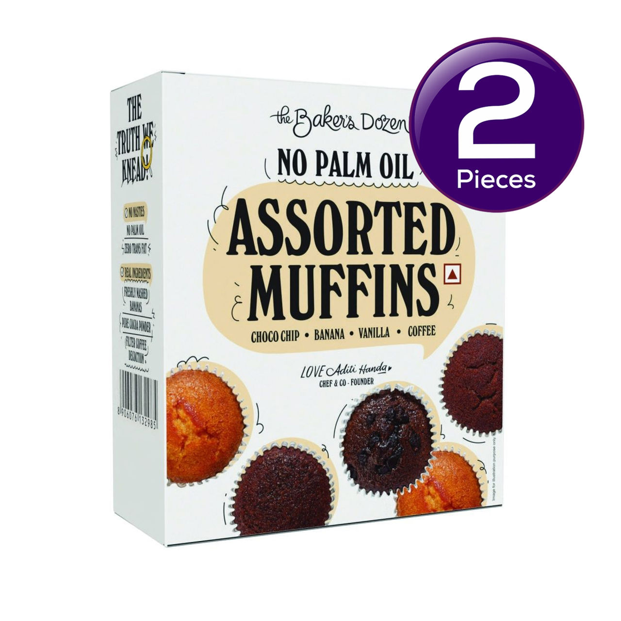 The Baker's Dozen Assorted Muffins 165 g X 2 Combo