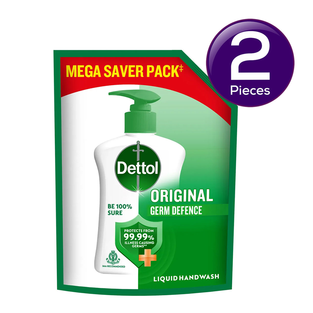 Dettol Original Hand Wash Refill | 99.99% Germ Protection Combo