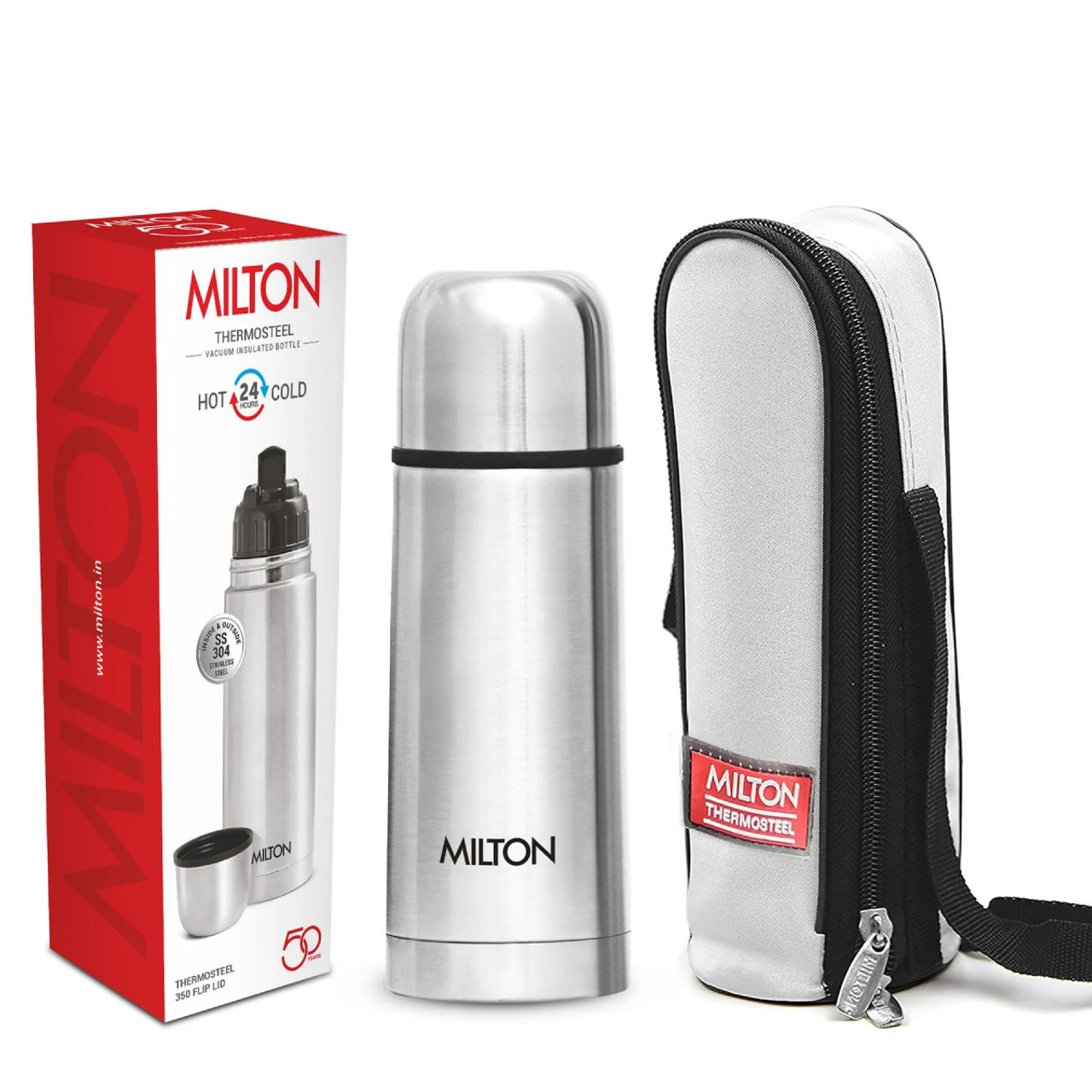 Milton Flip Lid Thermosteel Water Bottle - 500 ml