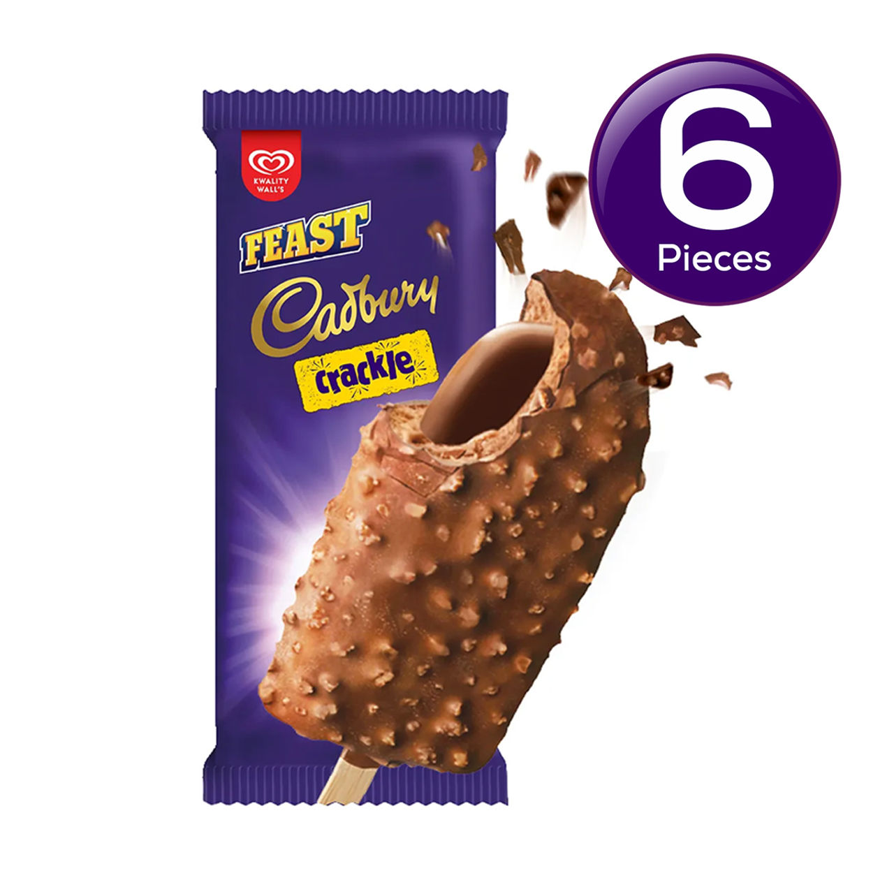 Kwality Wall's Feast Cadbury Crackle Stick 70 ml Combo