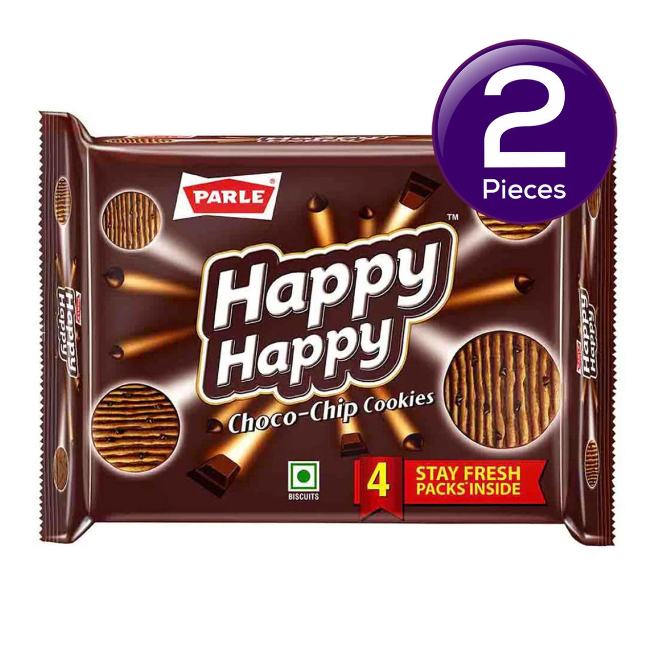 Parle Happy Happy choco chip cookies 396 g Combo