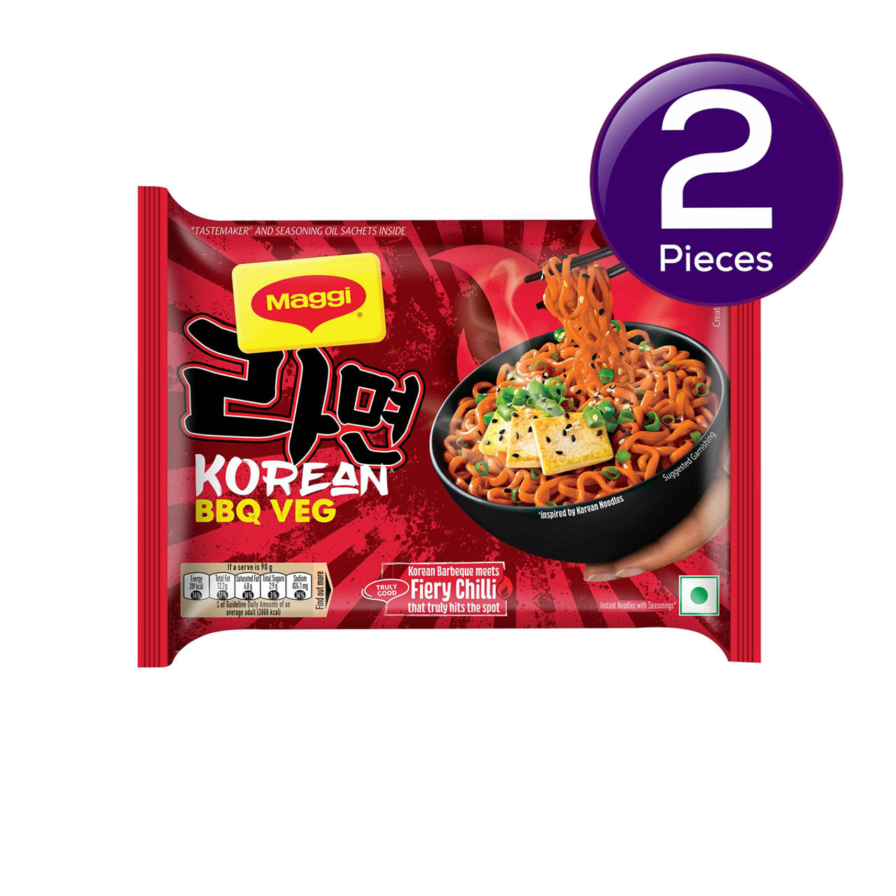 Maggi Korean Bbq Veg Instant Noodles Veg 90 g Combo