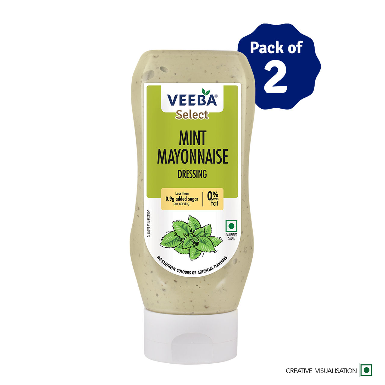 Veeba Chef's Special Veg Mayonnaise Eggless (875g) Combo | Pack of 2