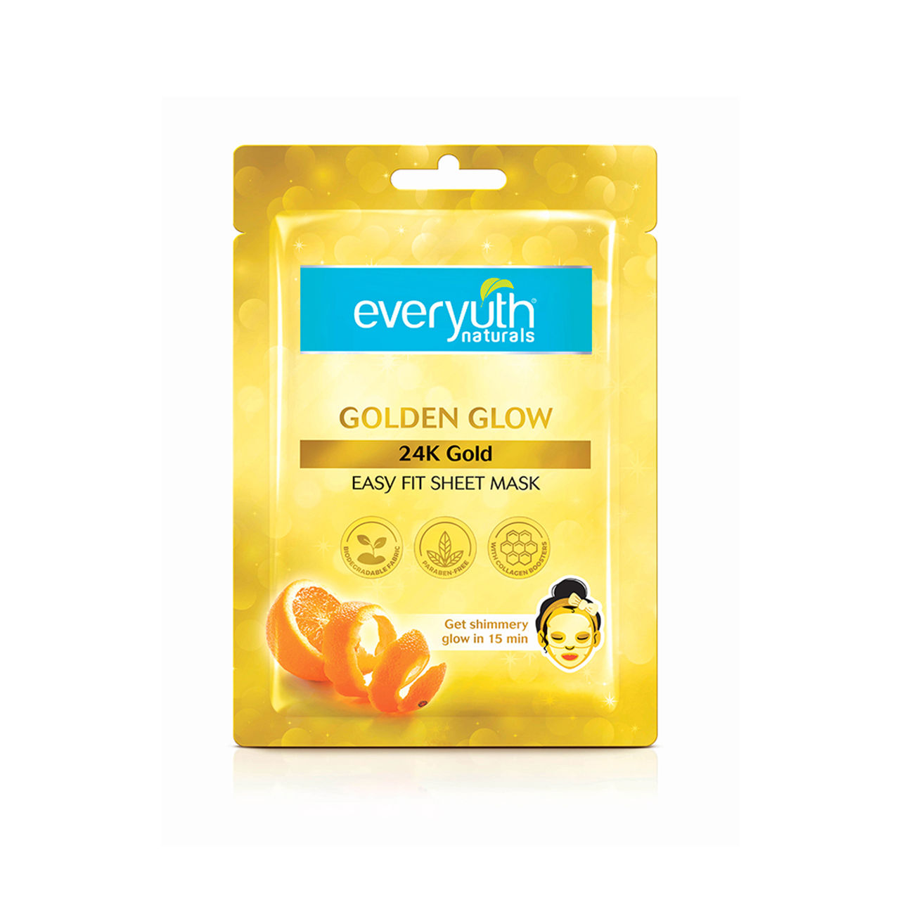 Everyuth Naturals Golden Glow 24K Gold Sheet Mask