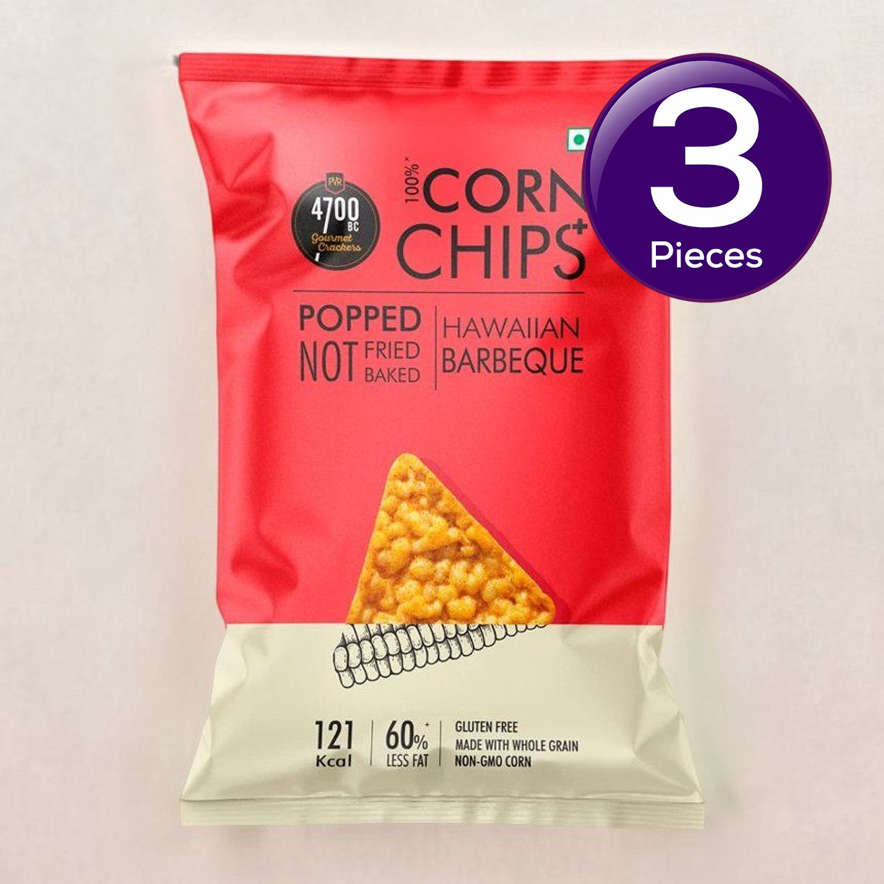4700BC Chips+ Hawaiian Barbeque Popped Corn-Based 55 g Combo