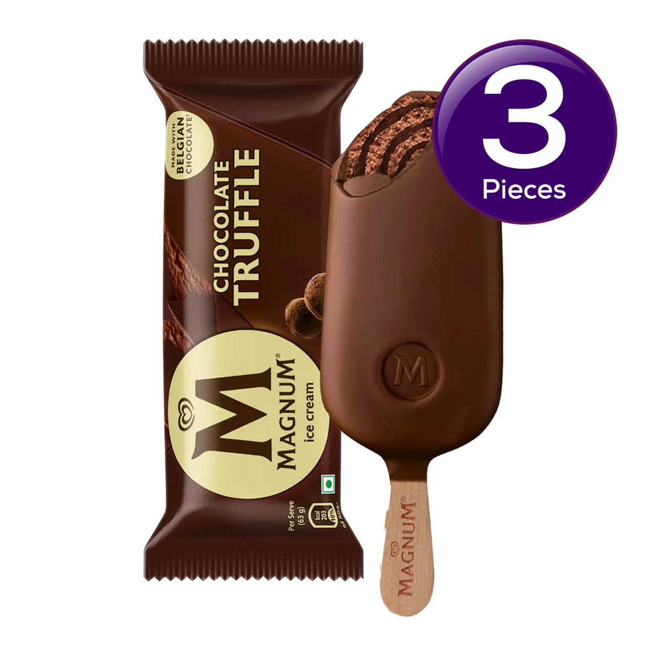Kwality Wall's Magnum Chocolate Truffle ice Cream Stick Combo