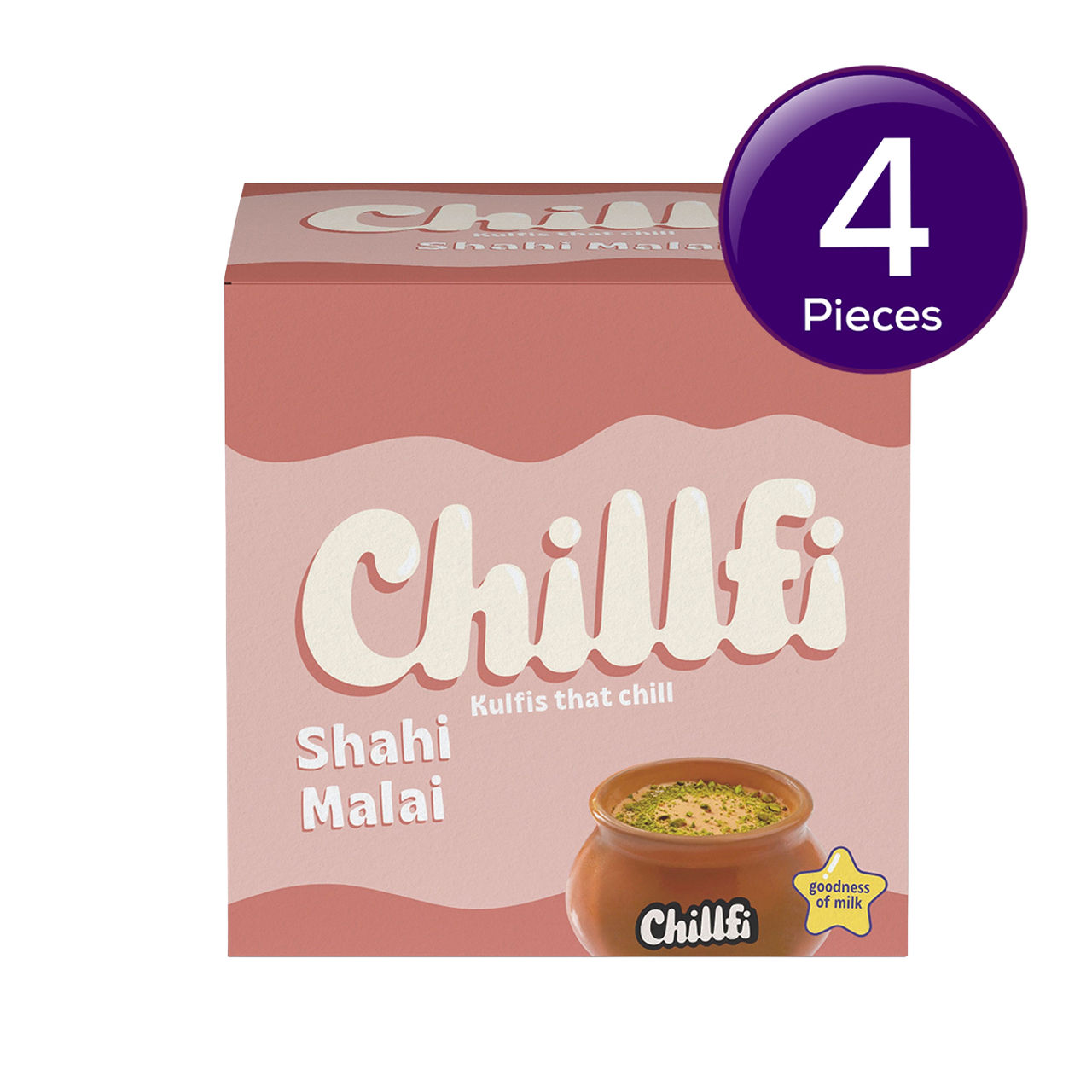 Hocco Shahi Malai Matka Kulfi Ice Cream Cup 100 ml X 4 Combo