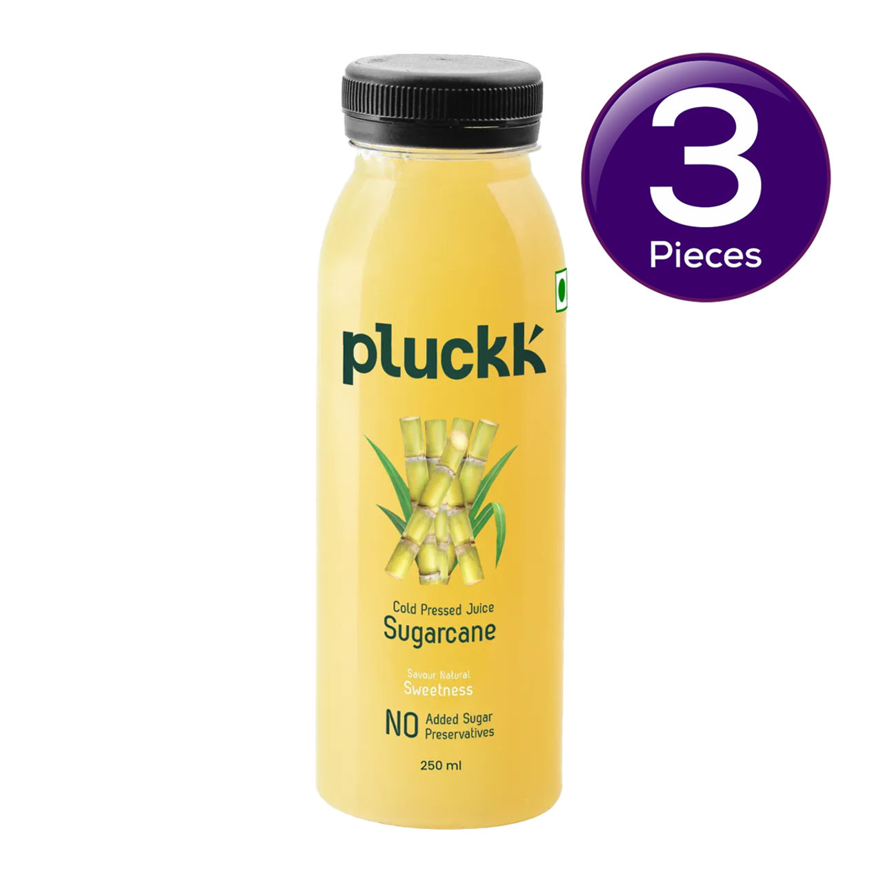 Pluckk Sugarcane Fresh Juice 250 ml X 3 Combo