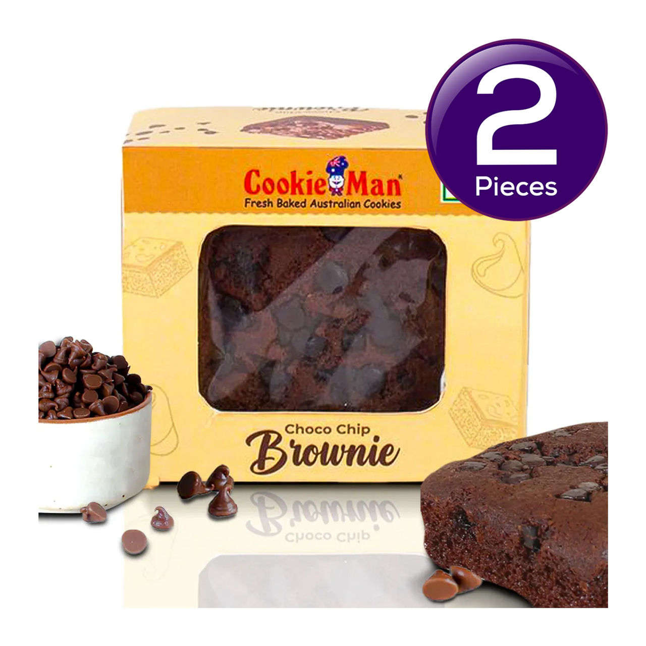Cookie Man Choco Chip Chocolate Brownie Combo