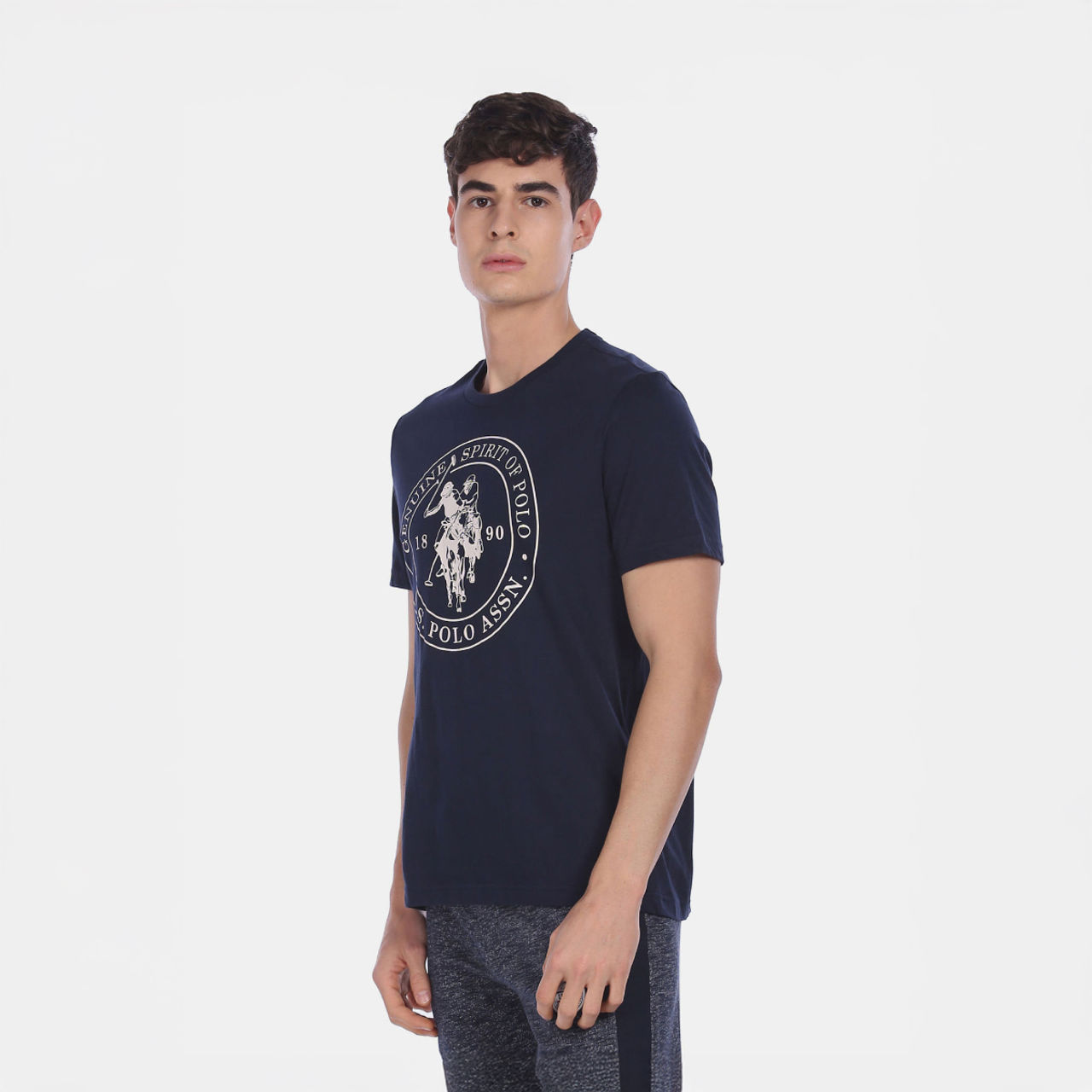 U.S. Polo Assn. | T-Shirts | L | Pack of 1 | Navy Blue