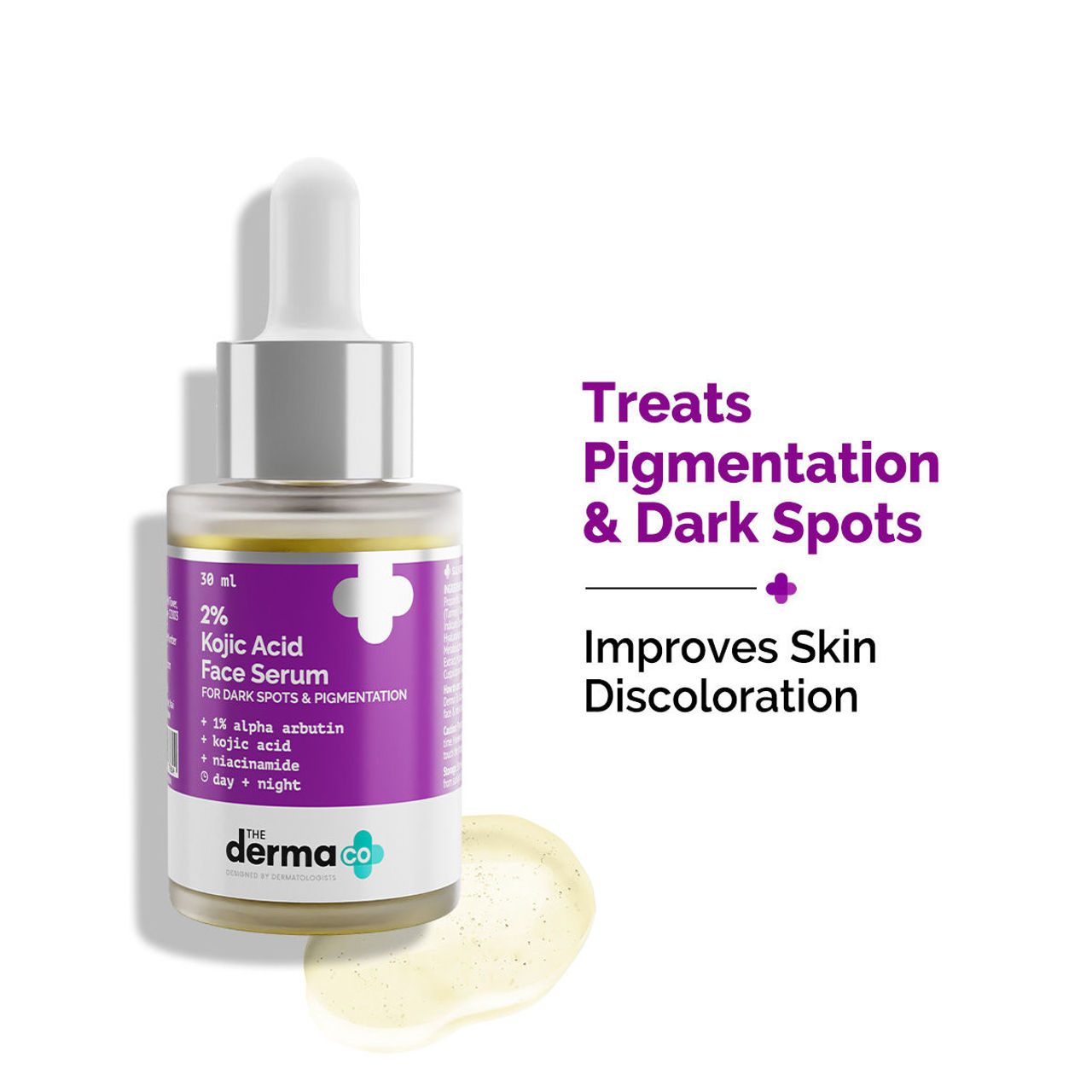 The Derma Co 2% Kojic Acid Face Serum Niacinamide Reduces Dark Spots, Pigmentation & Blemishes