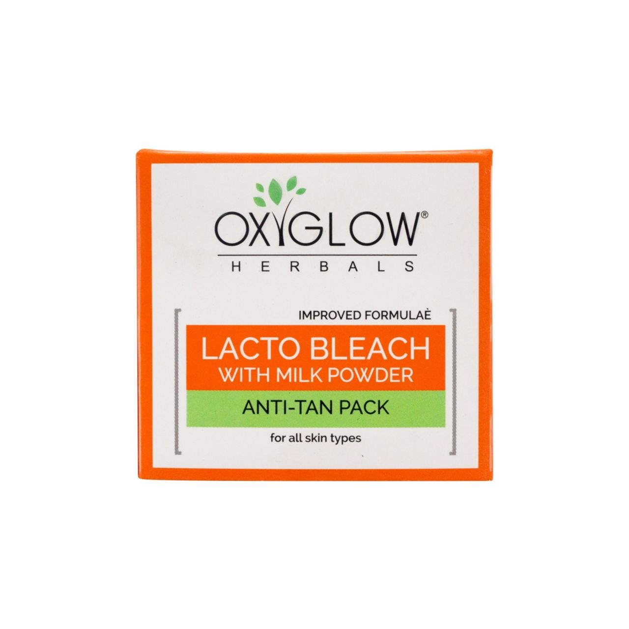 Oxyglow Herbals Lacto Bleach Cream Enriched With Milk Powder | Removes Tan & Hydrates The