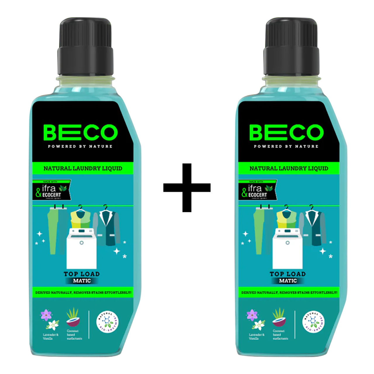 Beco Top Load Laundry Detergent Liquid 1 l X 2 Combo