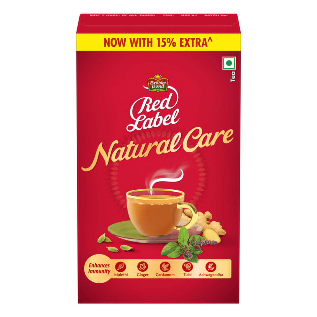 Red Label Natural Care Natural Tea with 5 Ayurvedic Ingredients