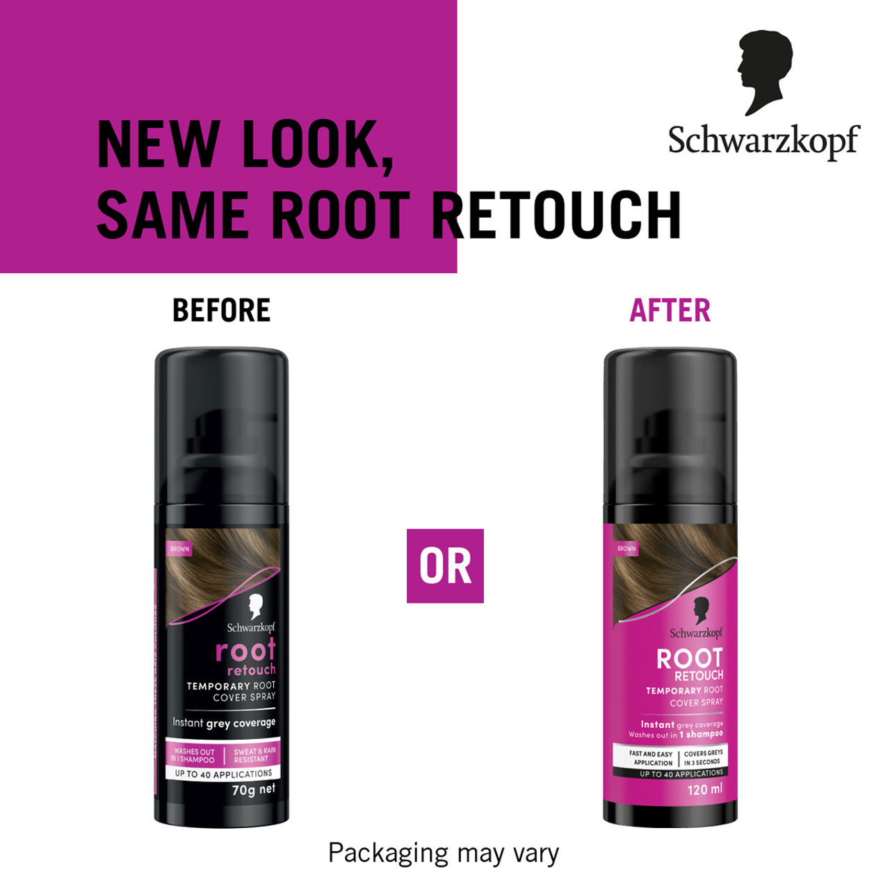 Schwarzkopf Root Retouch Temporary Root Cover Spray Hair Colour - Brown