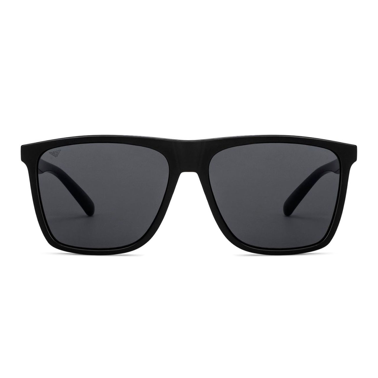 Vincent Chase By Lenskart Unisex Solid Plastic Wayfarer Sunglasses | Black - L