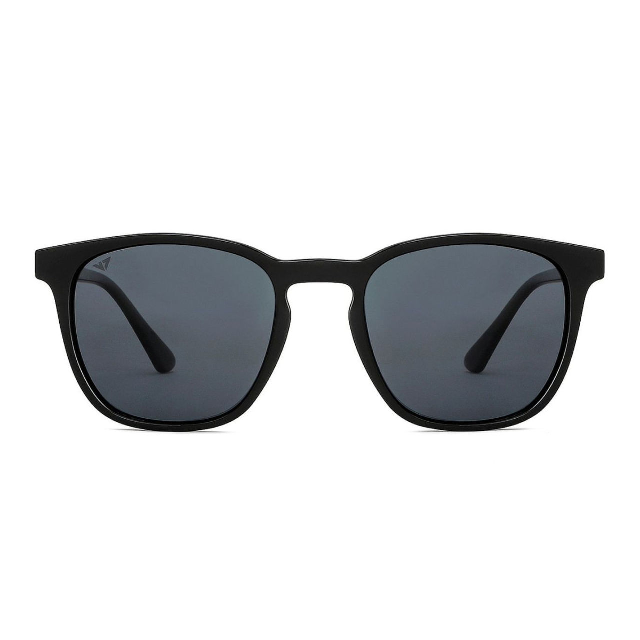 Vincent Chase By Lenskart Unisex Solid Plastic Wayfarer Sunglasses | Black - L