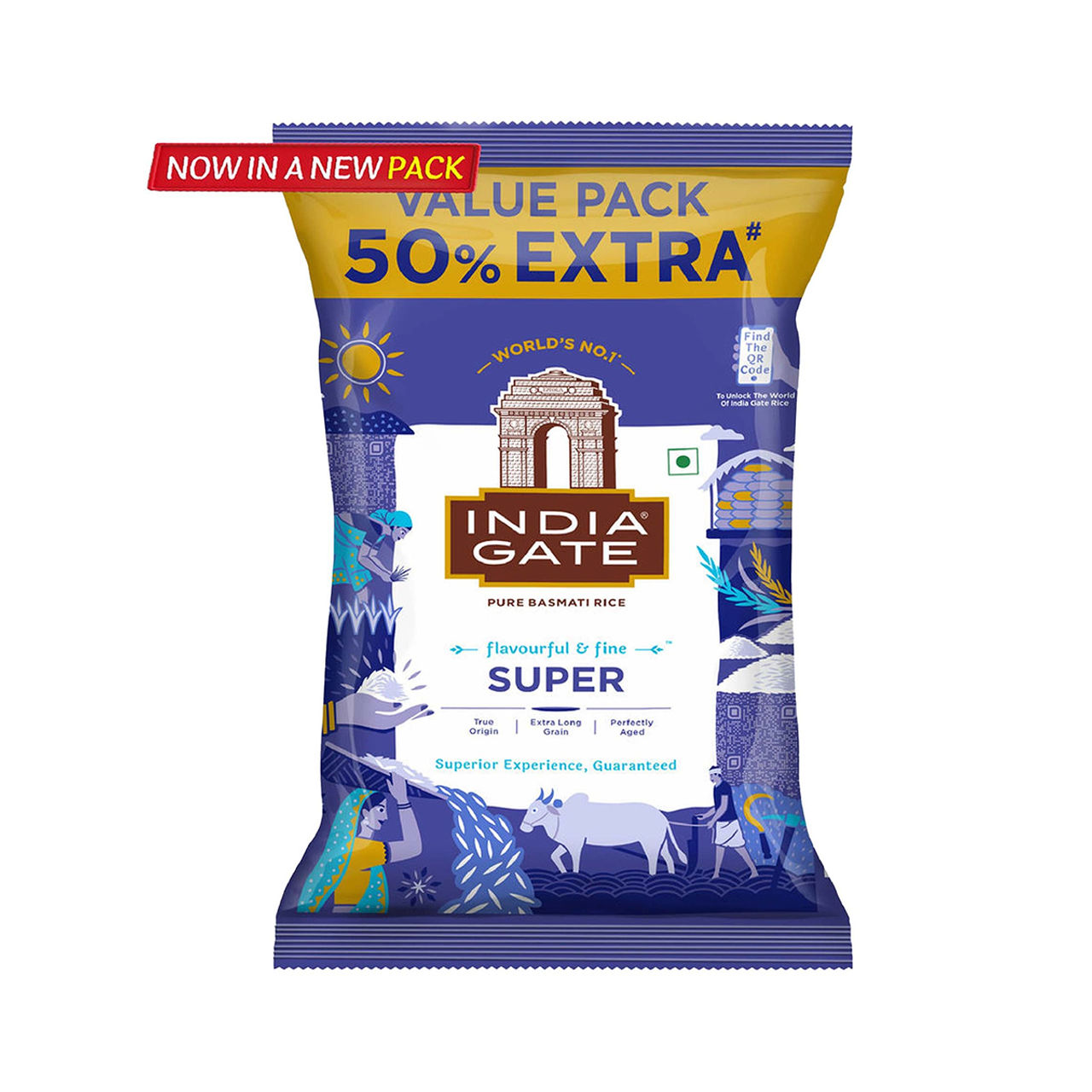 India Gate Flavourful and Fine Super Basmati Rice | Perfectly Aged Rice