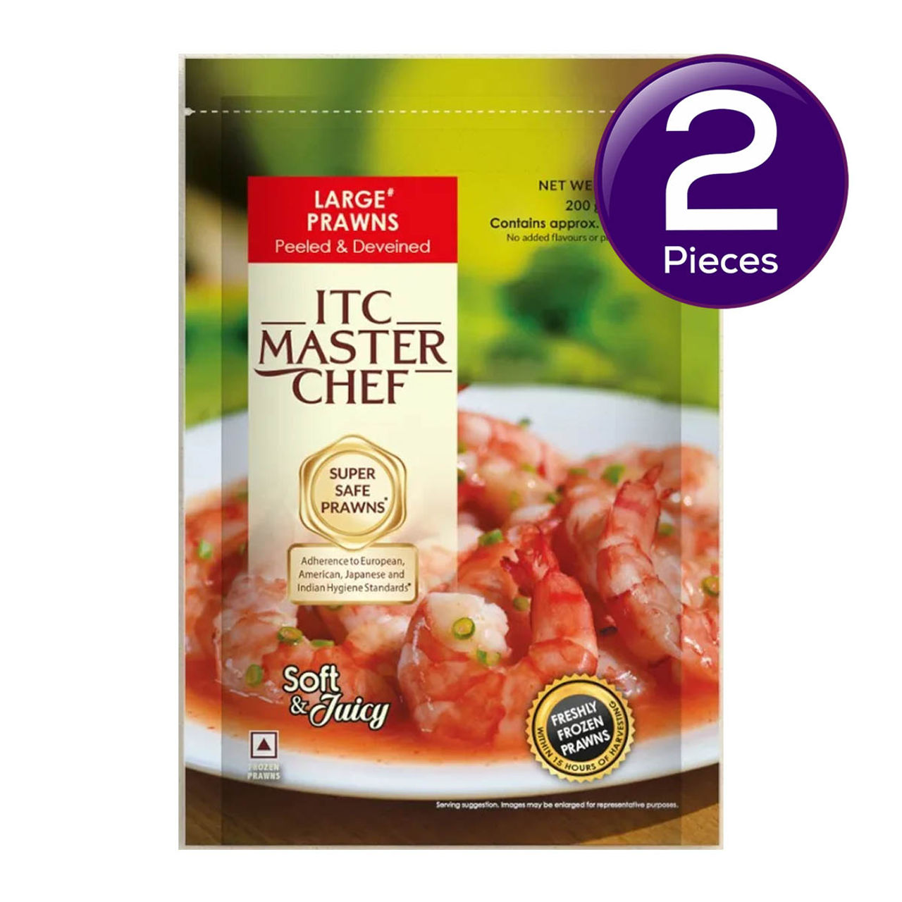 ITC Master Chef Prawns Large Peeled & Deveined 200 g Combo