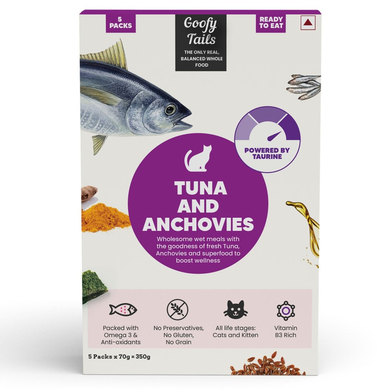 Goofy Tails Tuna And Anchovies Cat Meals